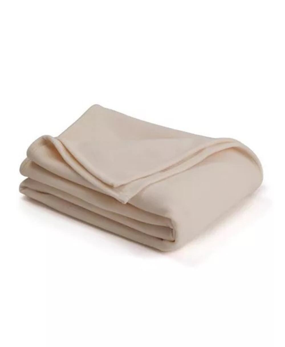 NEW! Vellux Fleece Blanket Ivory King